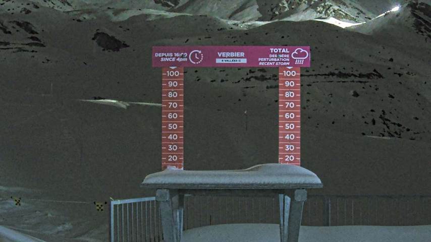 La Chaux 2'265 m. - Hauteur de neige Image