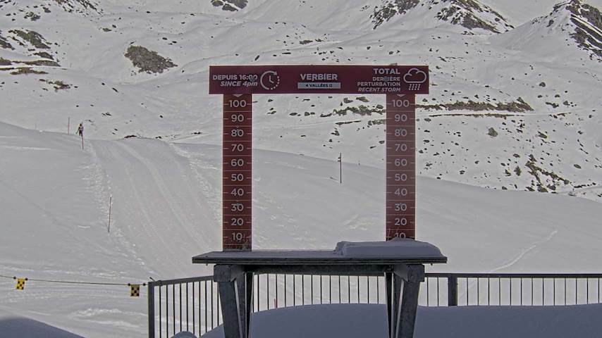 La Chaux 2'265 m. - Hauteur de neige Image