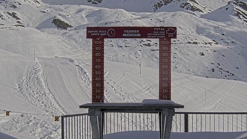 La Chaux 2'265 m. - Hauteur de neige Image