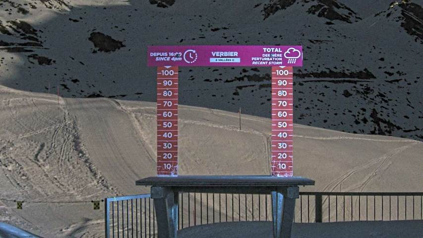 La Chaux 2'265 m. - Hauteur de neige Image