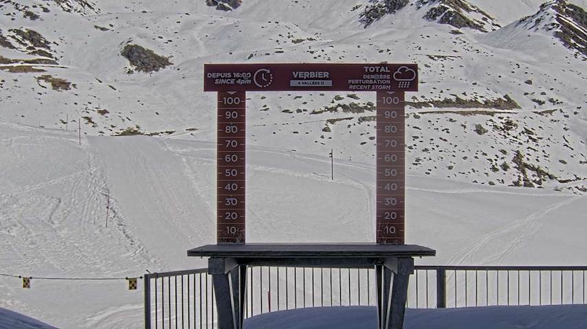 La Chaux 2'265 m. - Hauteur de neige Image