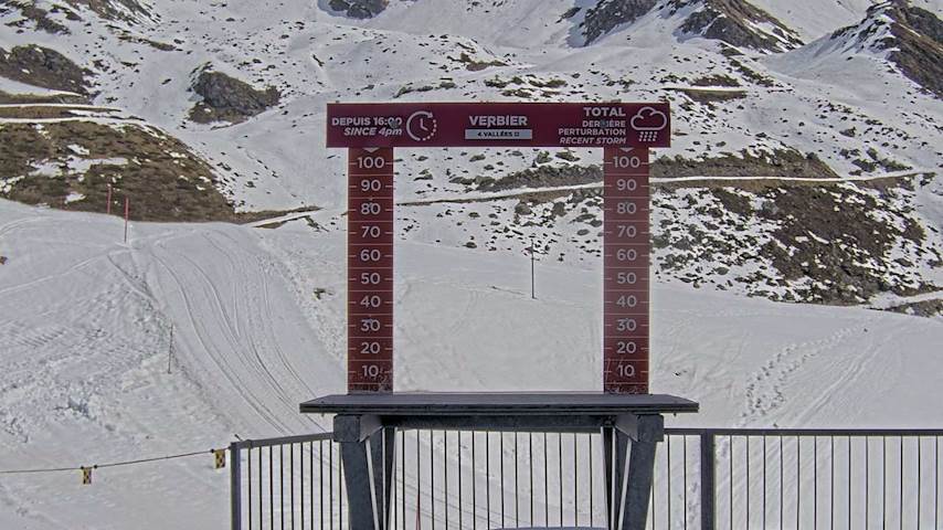 La Chaux 2'265 m. - Hauteur de neige Image