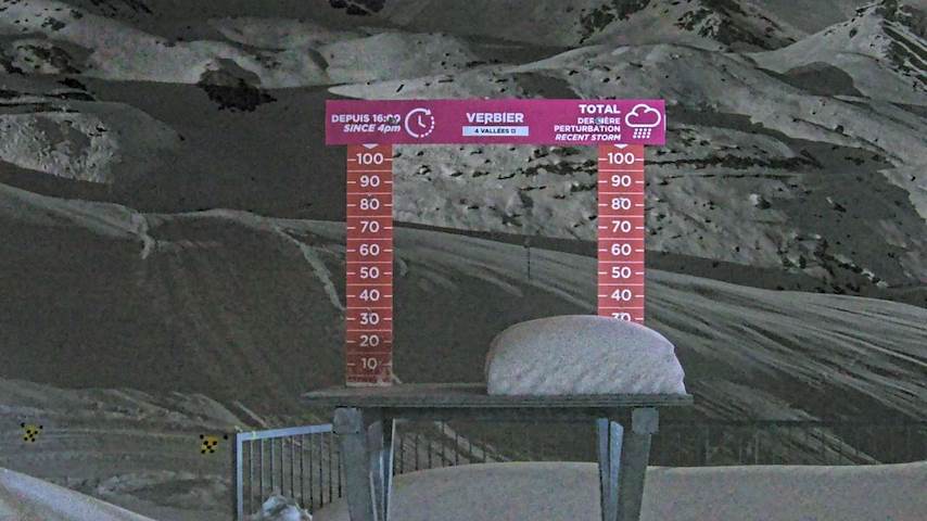 La Chaux 2'265 m. - Hauteur de neige Image