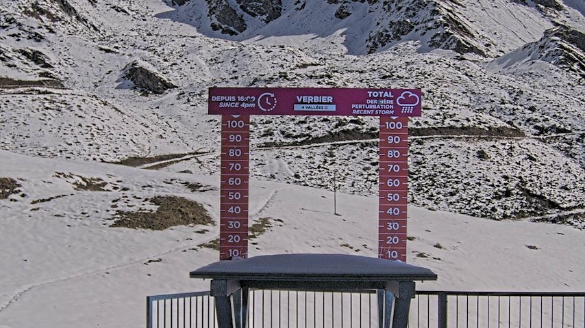 La Chaux 2'265 m. - Hauteur de neige Image