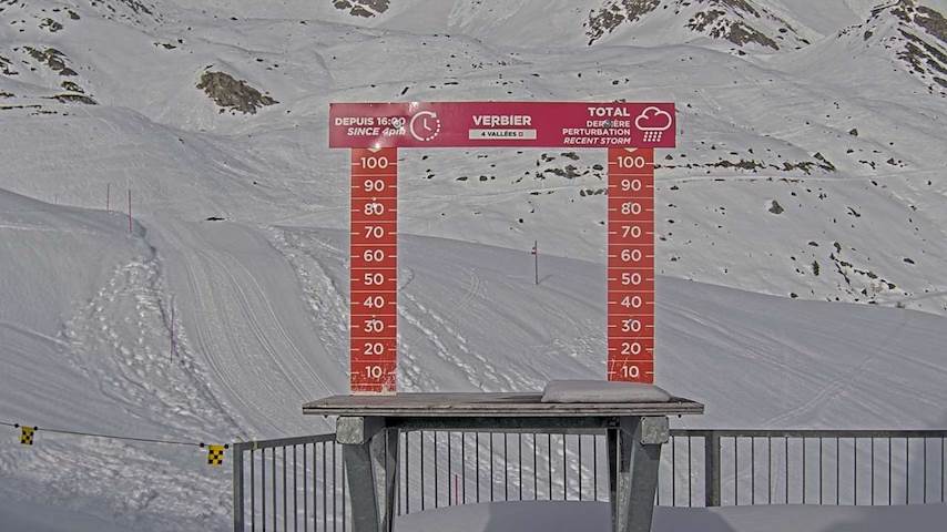 La Chaux 2'265 m. - Hauteur de neige Image