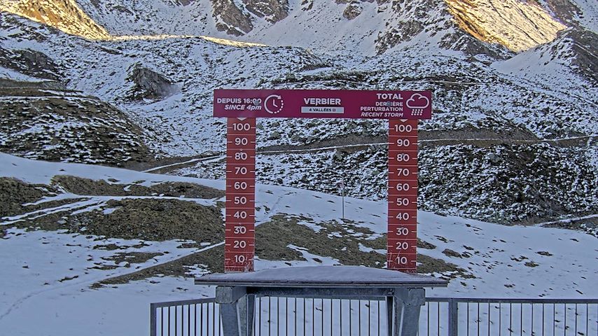 La Chaux 2'265 m. - Hauteur de neige Image