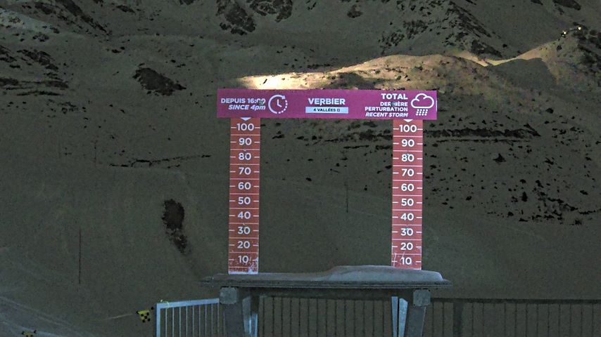 La Chaux 2'265 m. - Hauteur de neige Image