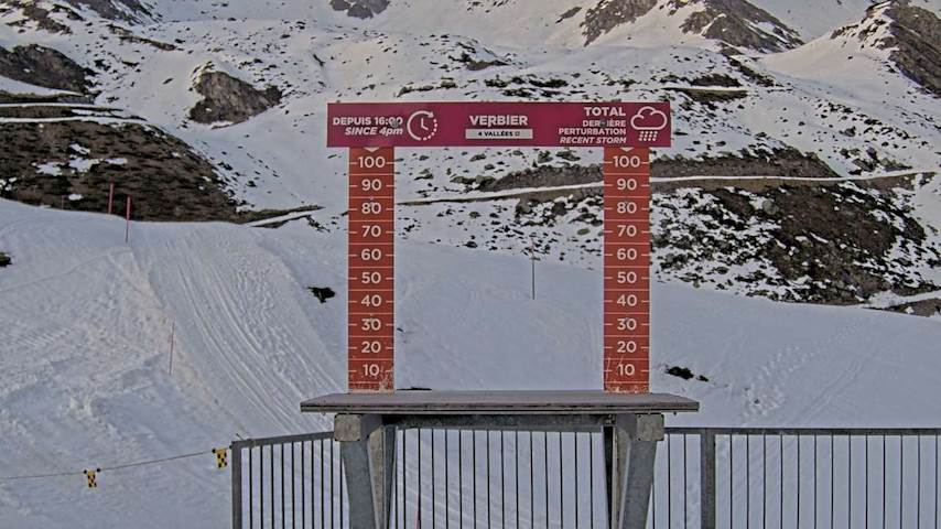 La Chaux 2'265 m. - Hauteur de neige Image