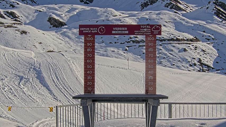 La Chaux 2'265 m. - Hauteur de neige Image