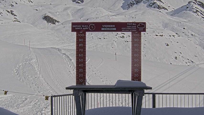 La Chaux 2'265 m. - Hauteur de neige Image