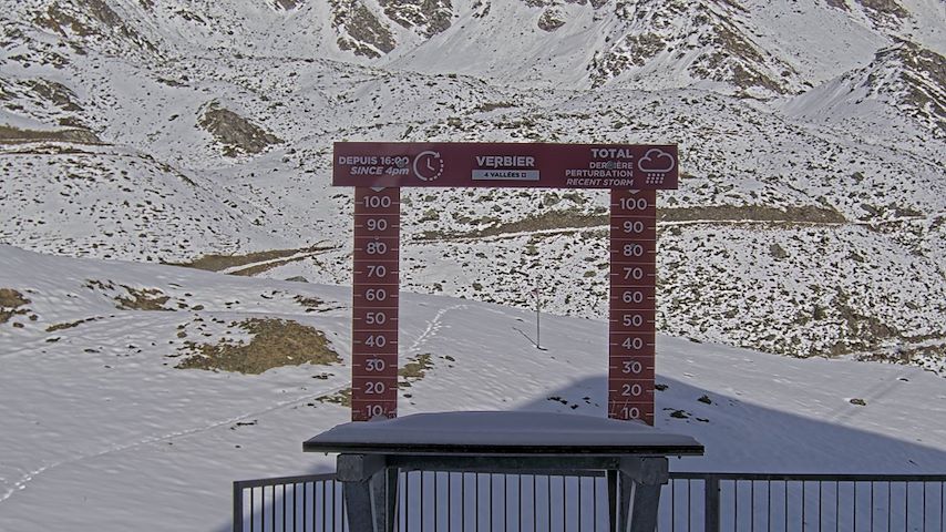 La Chaux 2'265 m. - Hauteur de neige Image