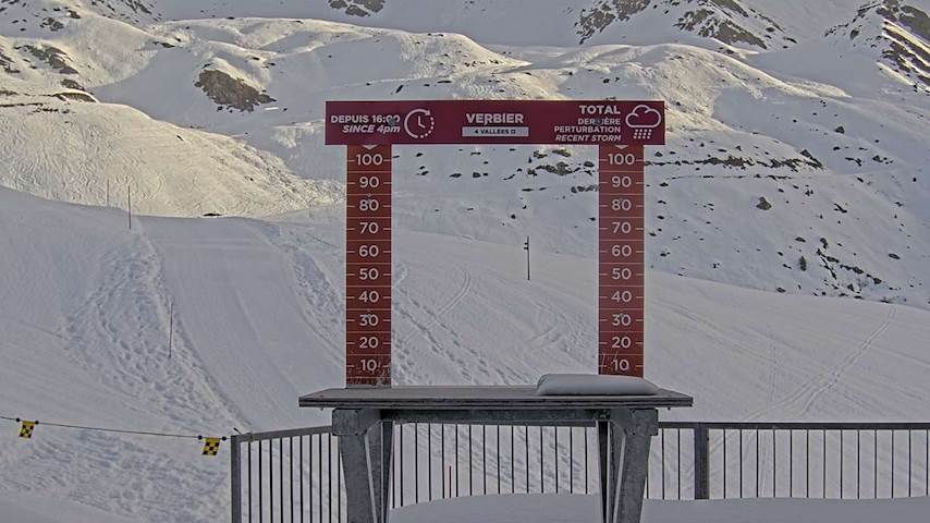 La Chaux 2'265 m. - Hauteur de neige Image