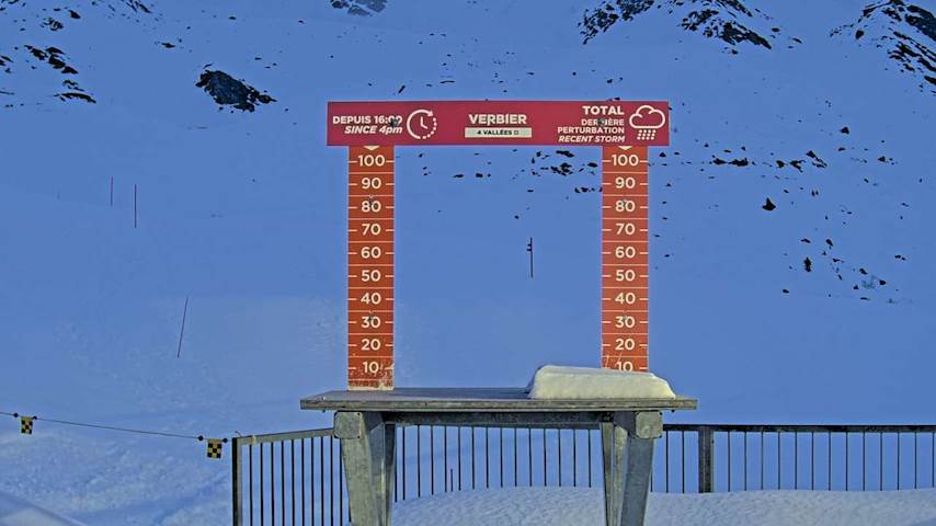 La Chaux 2'265 m. - Hauteur de neige Image