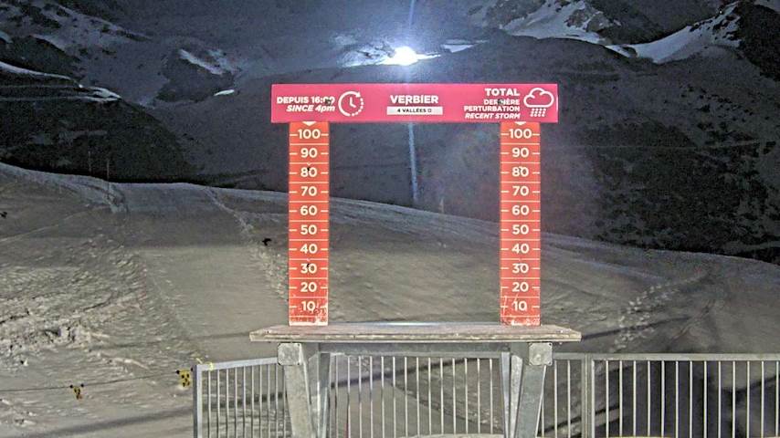 La Chaux 2'265 m. - Hauteur de neige Image