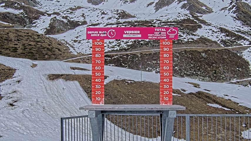 La Chaux 2'265 m. - Hauteur de neige Image