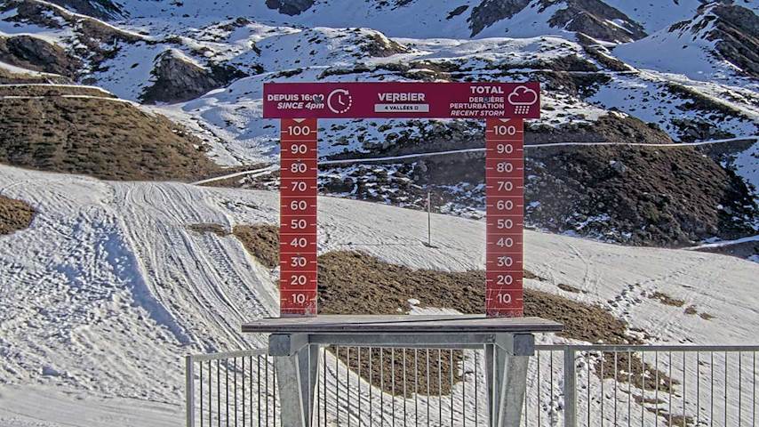 La Chaux 2'265 m. - Hauteur de neige Image