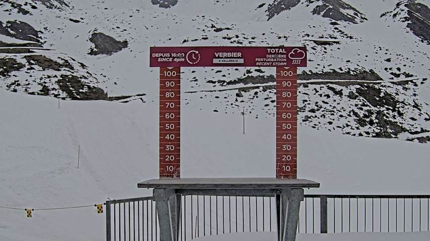 La Chaux 2'265 m. - Hauteur de neige Image