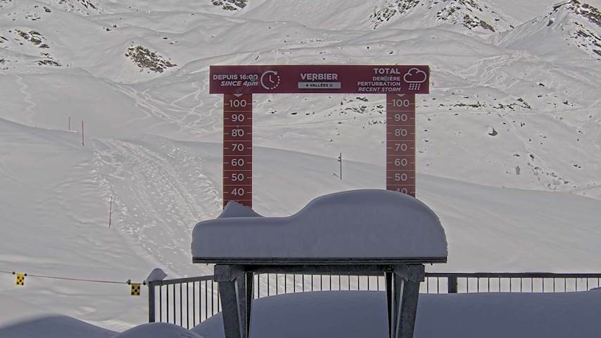 La Chaux 2'265 m. - Hauteur de neige Image