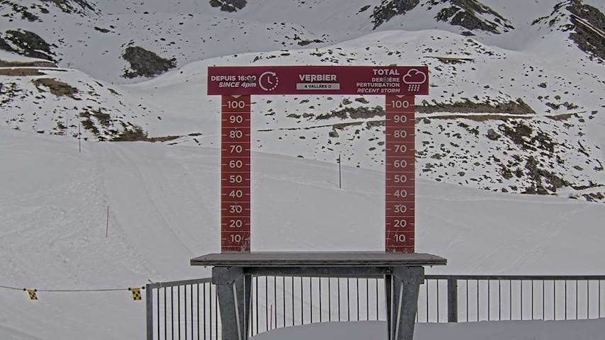 La Chaux 2'265 m. - Hauteur de neige Image