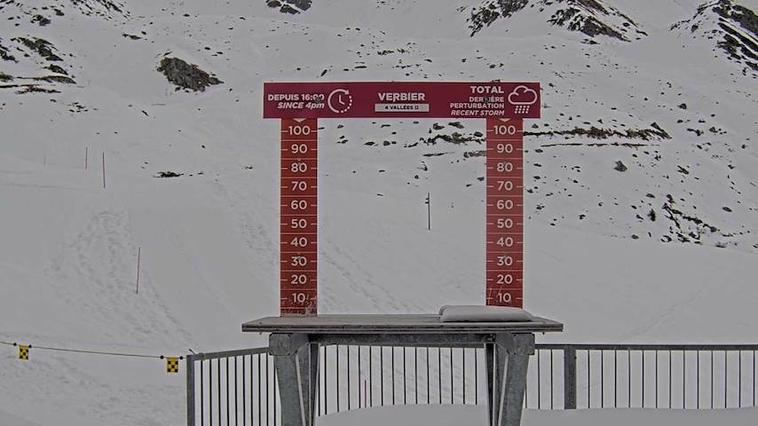 La Chaux 2'265 m. - Hauteur de neige Image