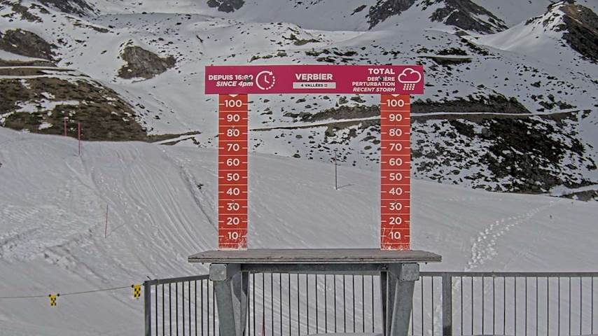 La Chaux 2'265 m. - Hauteur de neige Image