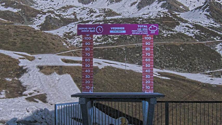 La Chaux 2'265 m. - Hauteur de neige Image