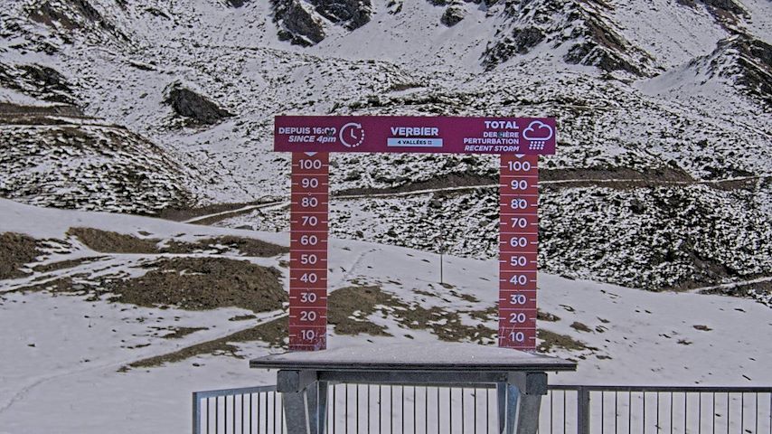 La Chaux 2'265 m. - Hauteur de neige Image