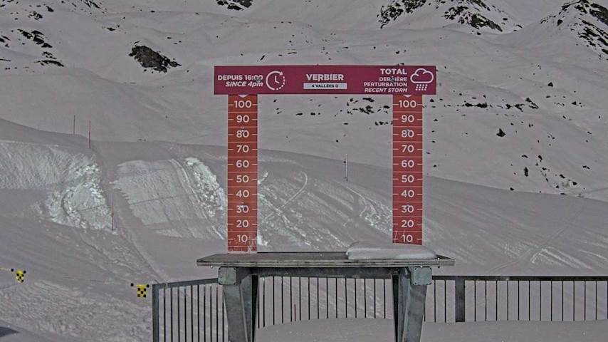 La Chaux 2'265 m. - Hauteur de neige Image