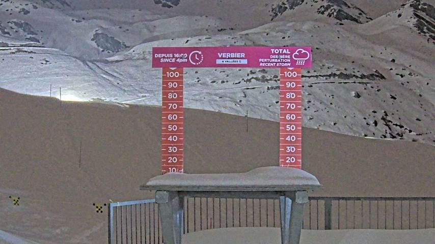 La Chaux 2'265 m. - Hauteur de neige Image