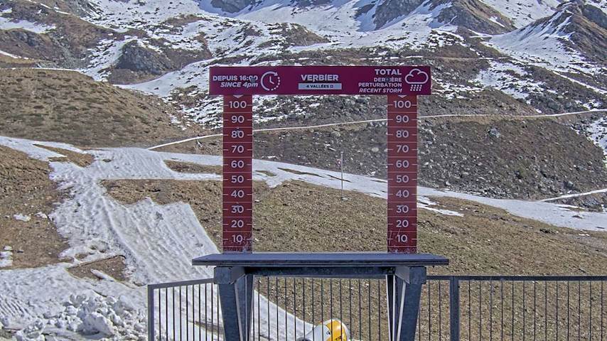 La Chaux 2'265 m. - Hauteur de neige Image