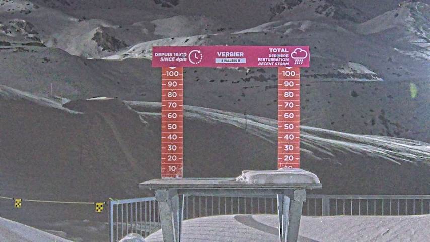 La Chaux 2'265 m. - Hauteur de neige Image