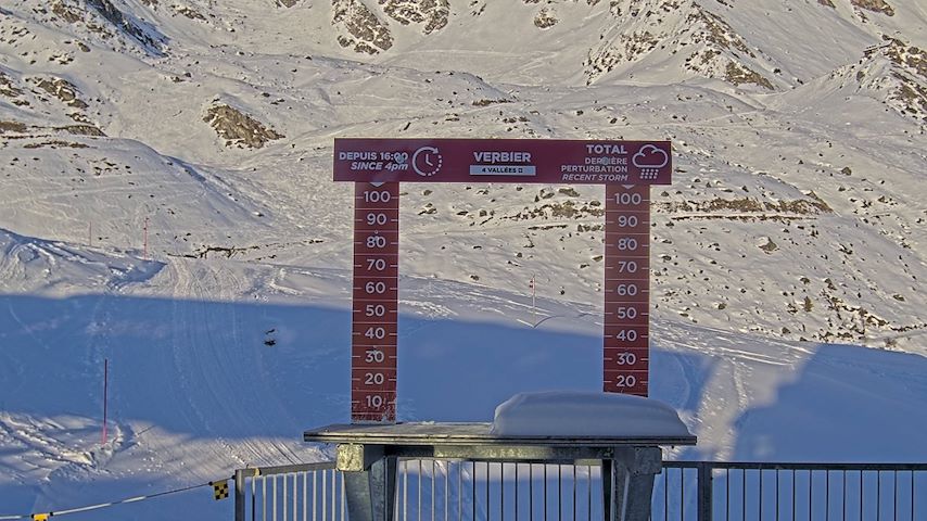 La Chaux 2'265 m. - Hauteur de neige Image