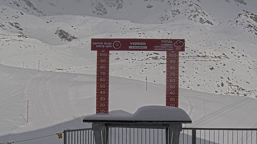 La Chaux 2'265 m. - Hauteur de neige Image