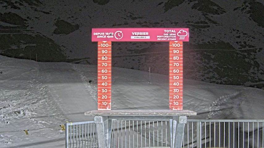 La Chaux 2'265 m. - Hauteur de neige Image