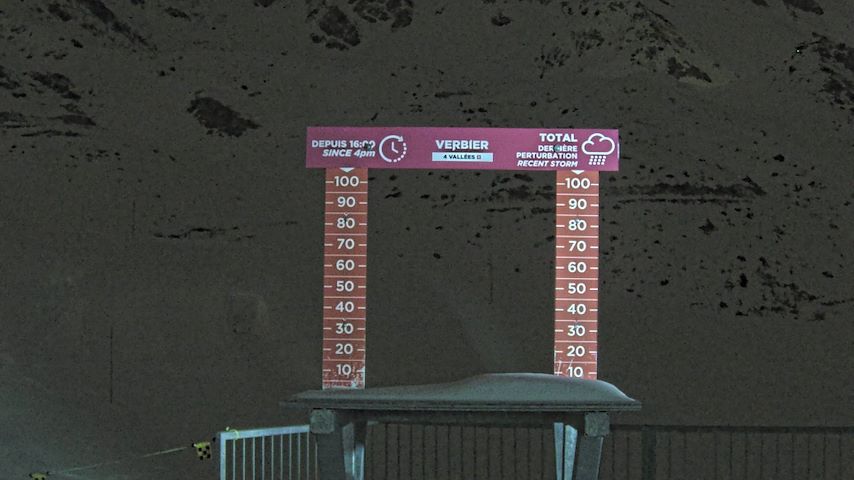 La Chaux 2'265 m. - Hauteur de neige Image