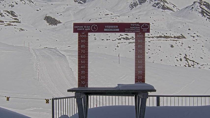 La Chaux 2'265 m. - Hauteur de neige Image