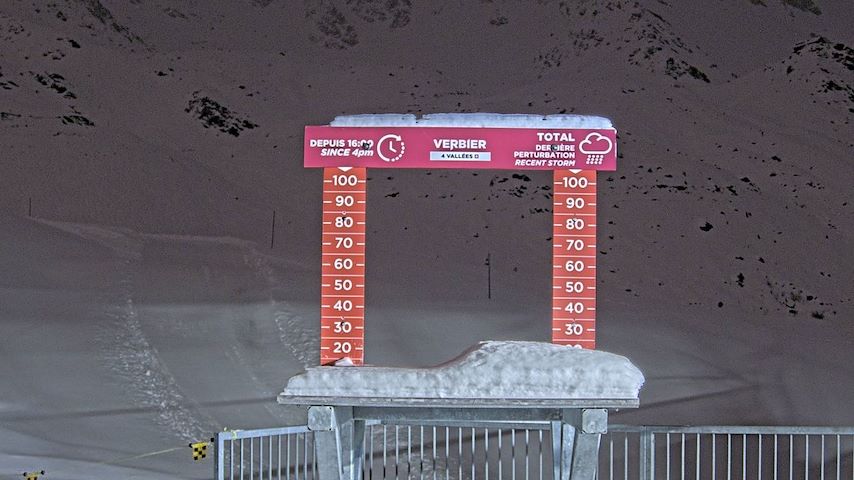 La Chaux 2'265 m. - Hauteur de neige Image