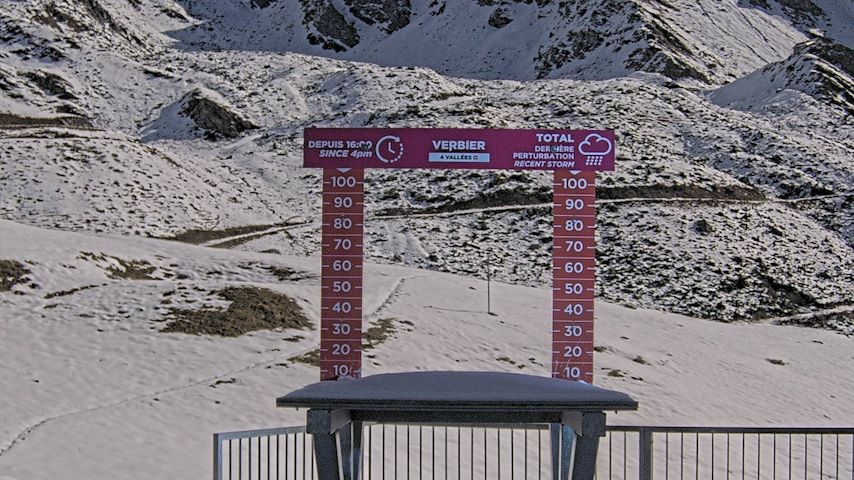 La Chaux 2'265 m. - Hauteur de neige Image