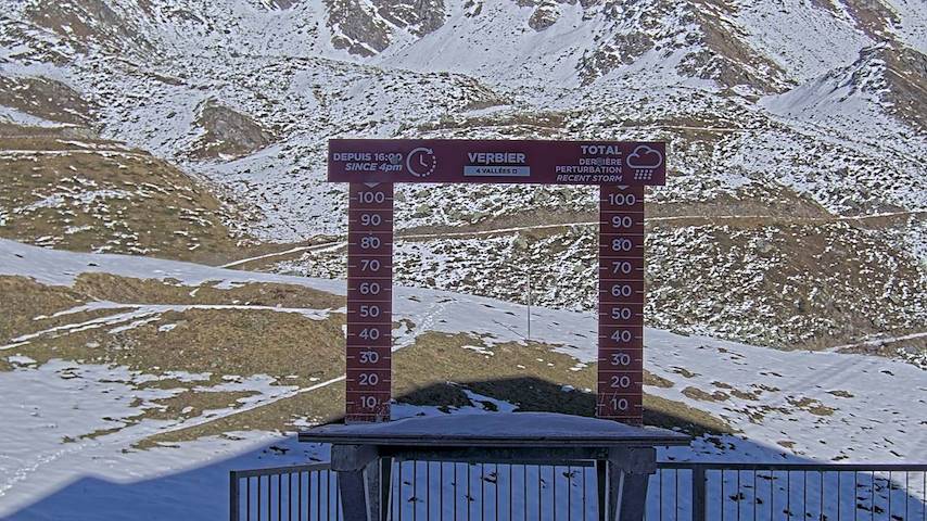 La Chaux 2'265 m. - Hauteur de neige Image