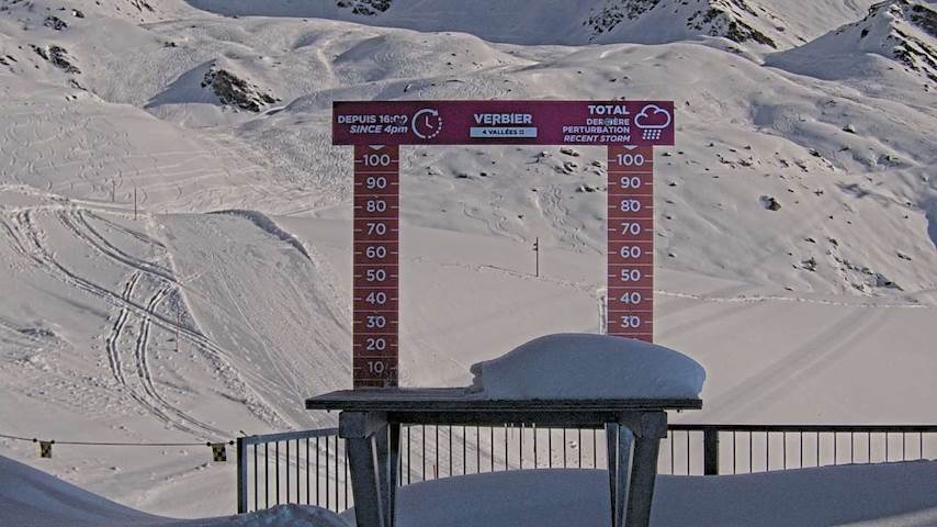 La Chaux 2'265 m. - Hauteur de neige Image