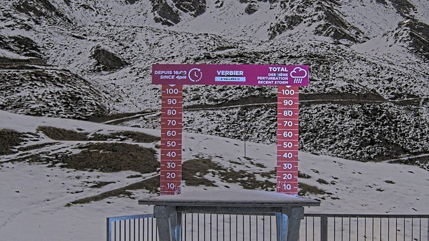 La Chaux 2'265 m. - Hauteur de neige Image