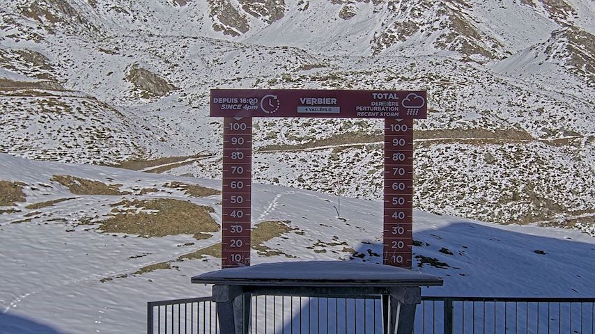 La Chaux 2'265 m. - Hauteur de neige Image