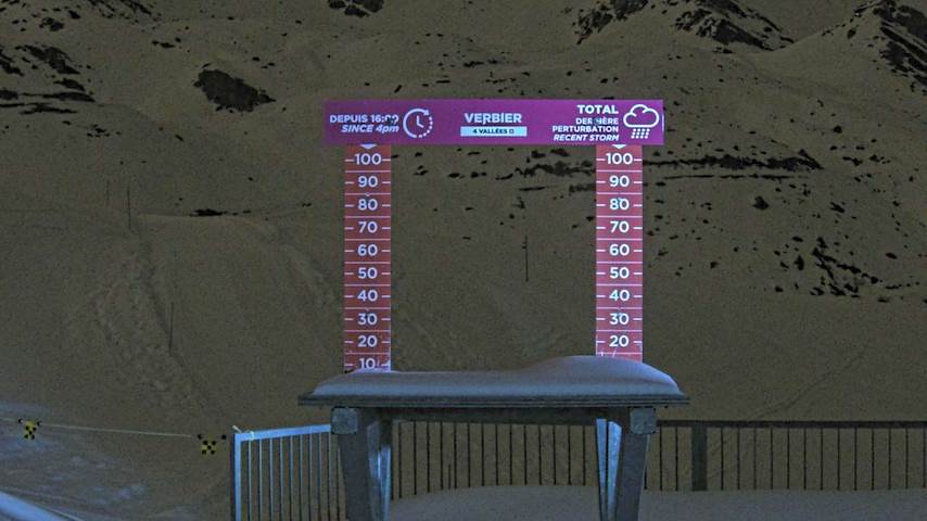 La Chaux 2'265 m. - Hauteur de neige Image