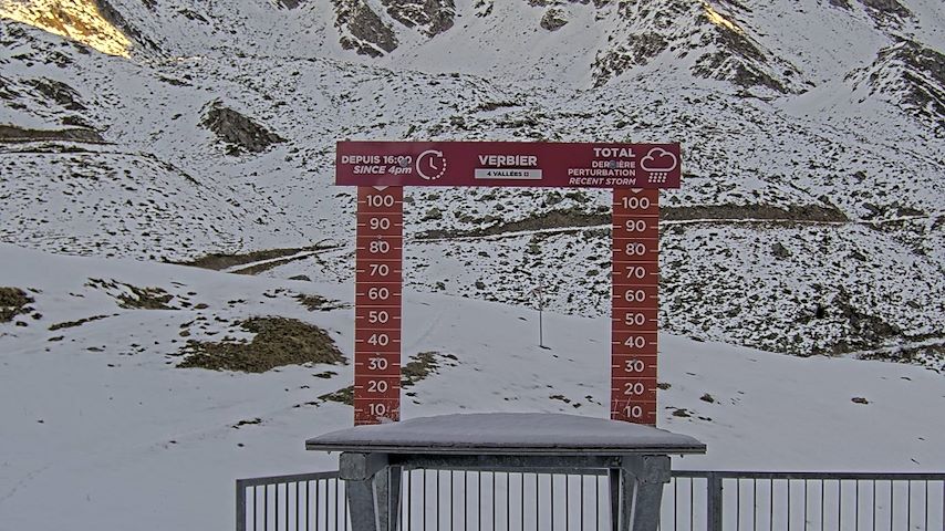 La Chaux 2'265 m. - Hauteur de neige Image