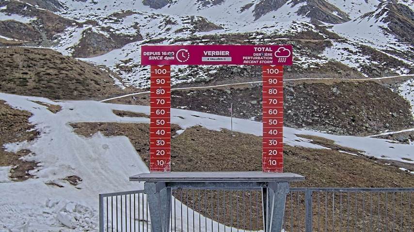 La Chaux 2'265 m. - Hauteur de neige Image