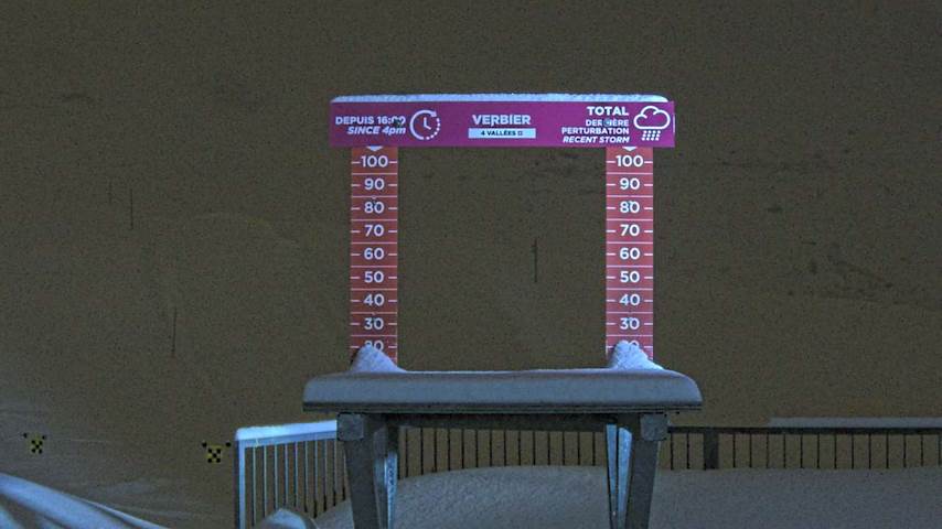 La Chaux 2'265 m. - Hauteur de neige Image