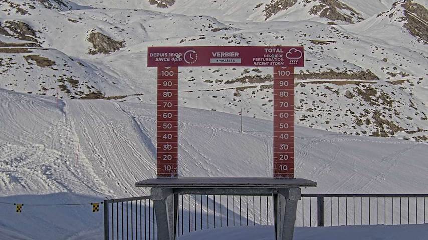 La Chaux 2'265 m. - Hauteur de neige Image