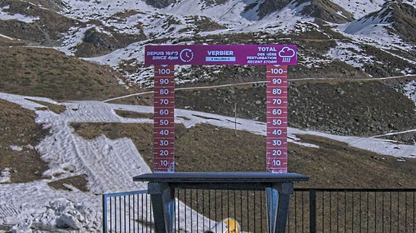 La Chaux 2'265 m. - Hauteur de neige Image