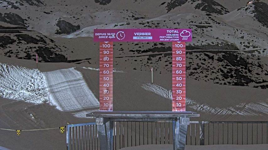 La Chaux 2'265 m. - Hauteur de neige Image