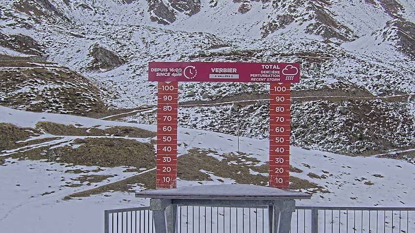 La Chaux 2'265 m. - Hauteur de neige Image